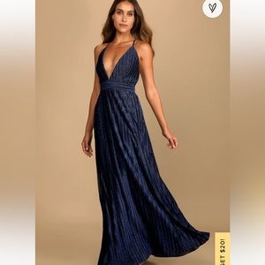 LULUS NAVY BLUE DRESS